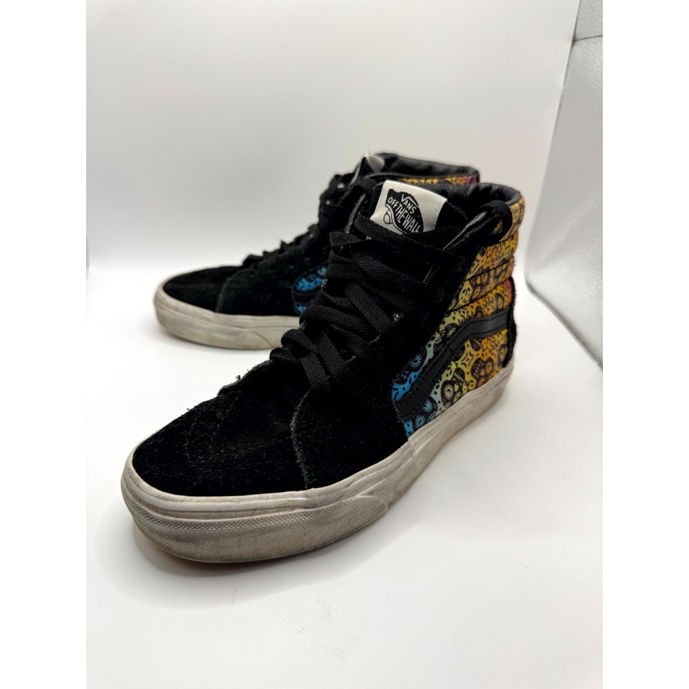VANS Sk8-Hi Dia De Los‎ Muertos Rainbow Mens 3.5 Sneaker Multi Suede Skate Shoes